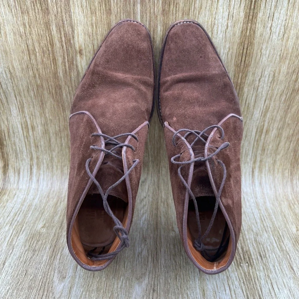 Christian Kimber x Eidos Chukka Boots Men's Size 9 Brown Suede Made in Spain